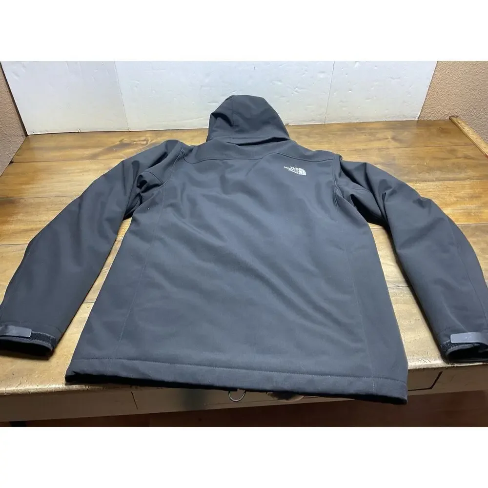 The North Face Jacket Mens Small Black Hooded Insulated PrimaLoft Softshell